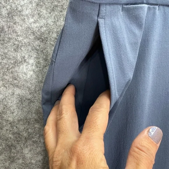 Ministry Of Supply Men’s Momentum Chino Size 40x26 Blue Flat Front Straight Leg
